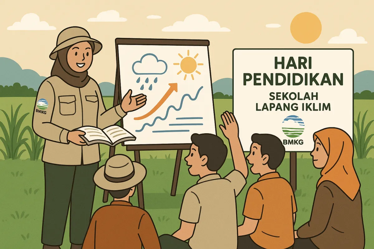 Peran Sekolah Lapang Iklim BMKG dalam Edukasi Iklim untuk Petani di Hari Pendidikan Nasional