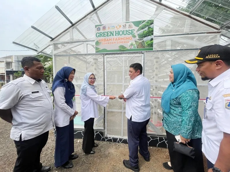 SiPundi dan Green House Urban Farming Semanan Diluncurkan Secara Sinergis