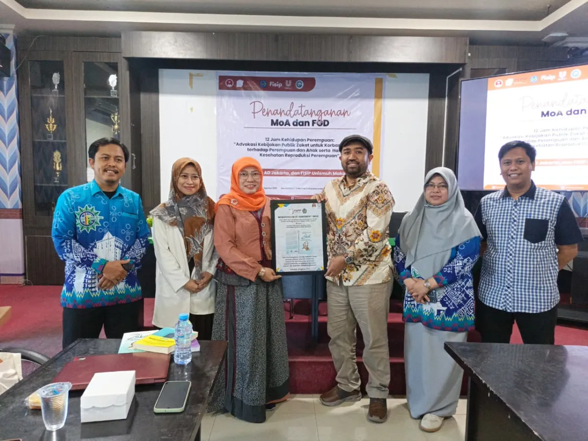 Kolaborasi FISIP Unismuh dan PSIPP ITB Ahmad Dahlan Dorong Advokasi Zakat untuk Perempuan Korban Kekerasan