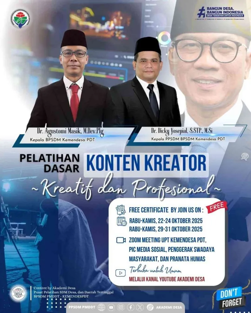Akademi Desa Selenggarakan Pelatihan Konten Kreator untuk Tingkatkan SDM Digital