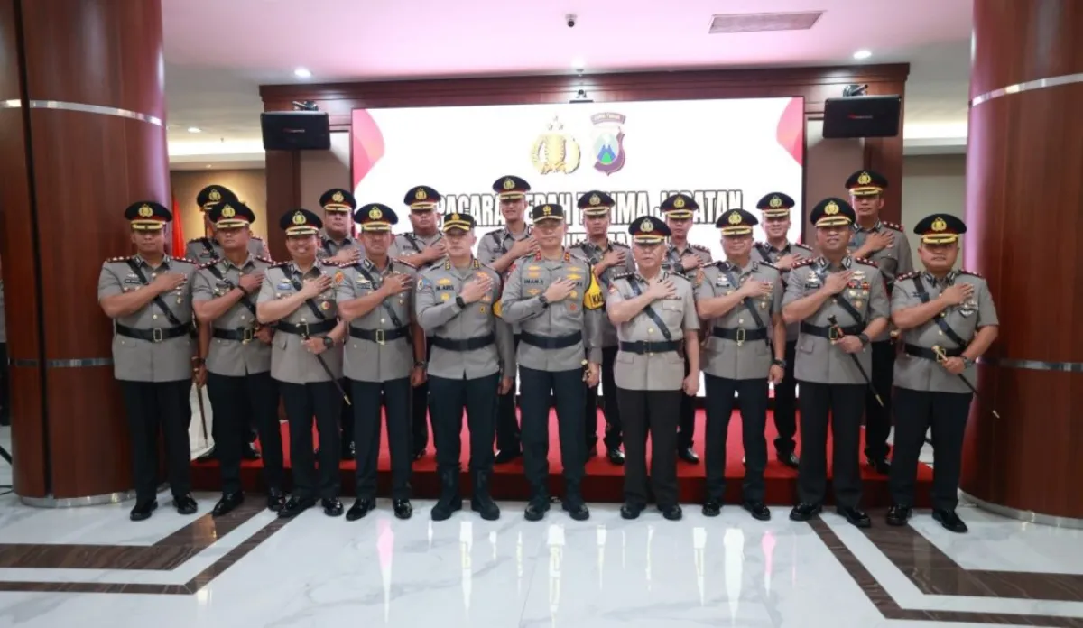 Pelantikan Pejabat Utama dan Kapolres Baru di Polda Jatim