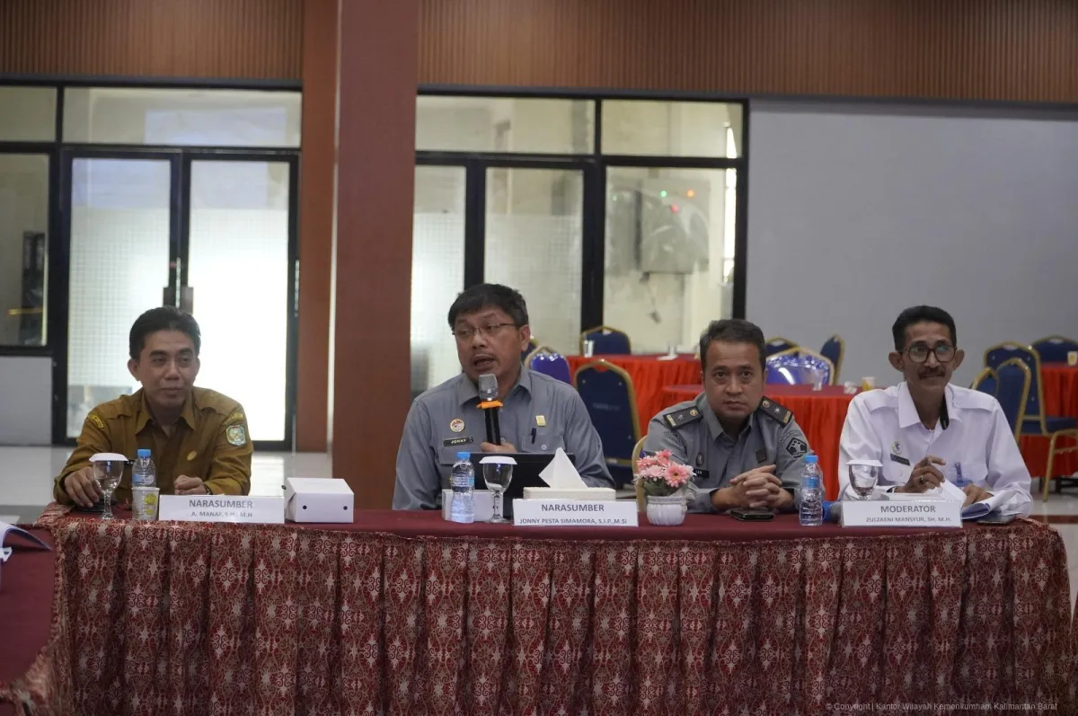 Kakanwil Kemenkum Kalbar Soroti Pentingnya Regulasi Daerah Berbasis HAM