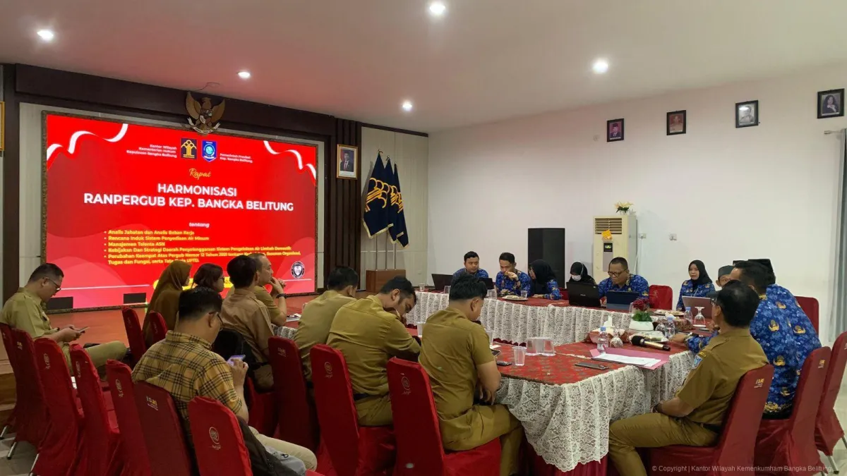 Kemenkum Babel Gelar Harmonisasi Lima Rancangan Peraturan Gubernur