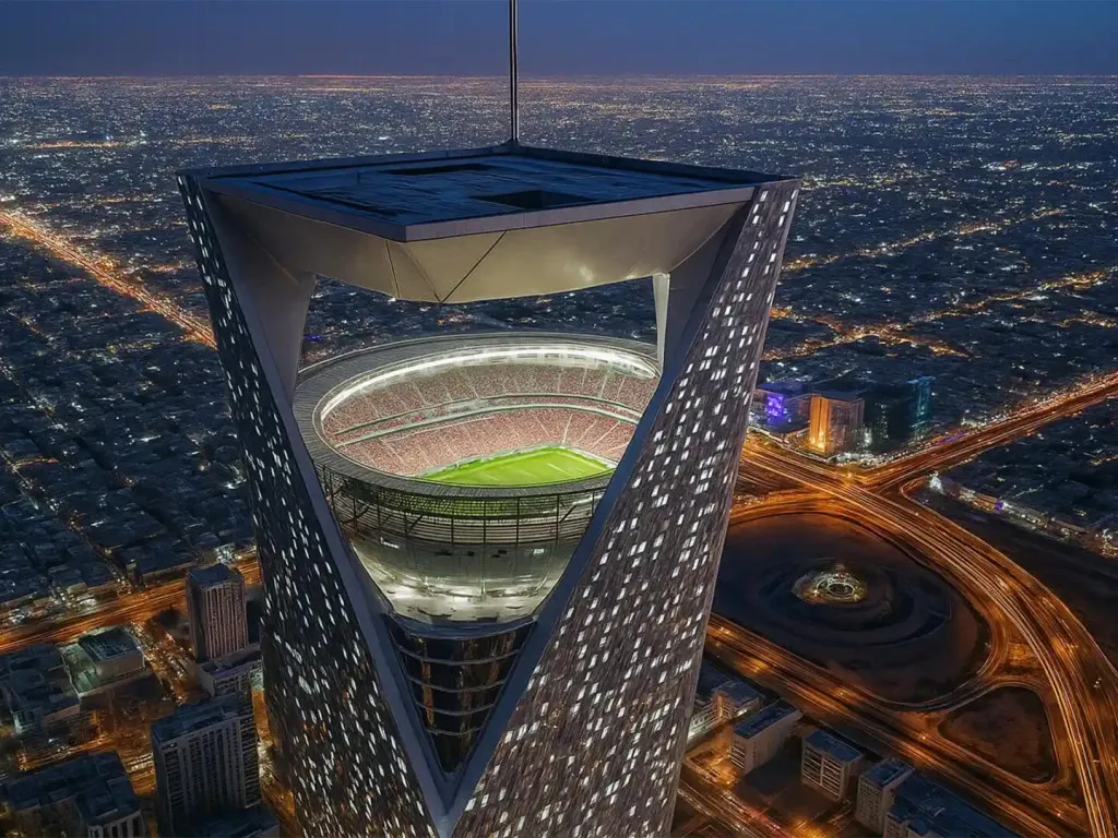 Arab Saudi Siapkan NEOM Sky Stadium, Stadion Pertama 350 Meter di Atas Gurun