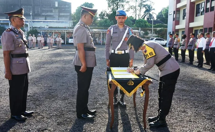Sertijab Pejabat Utama di Polres Magelang Kota