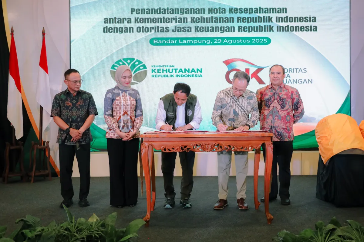 Lampung Jadi Proyek Percontohan Nasional Pengembangan Nilai Ekonomi Karbon