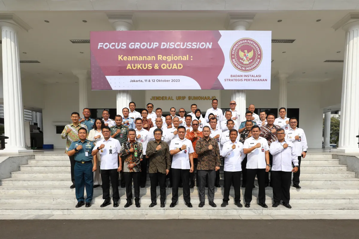 Bainstrahan Kemhan Gelar FGD Keamanan Regional Bahas AUKUS dan QUAD