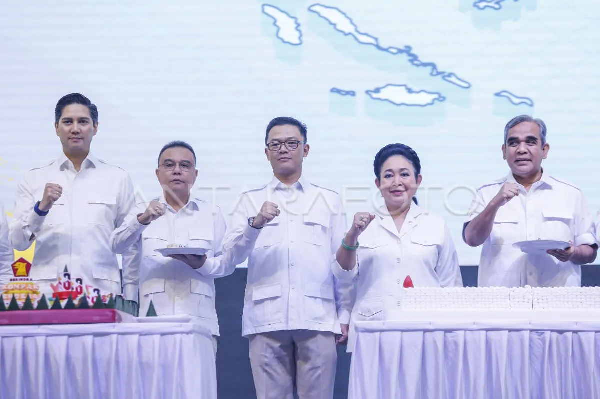 Peringatan HUT ke-18 Partai Gerindra dengan Doa Lintas Agama