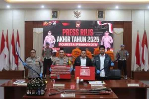 Polresta Serang Kota Tangani 386 Kasus Kriminal dan 82 Kasus Narkotika di 2025