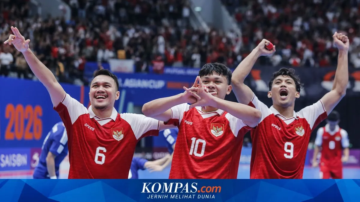 Babak Pertama Final Piala Asia Futsal 2026: Indonesia Unggul 3-2 atas Iran