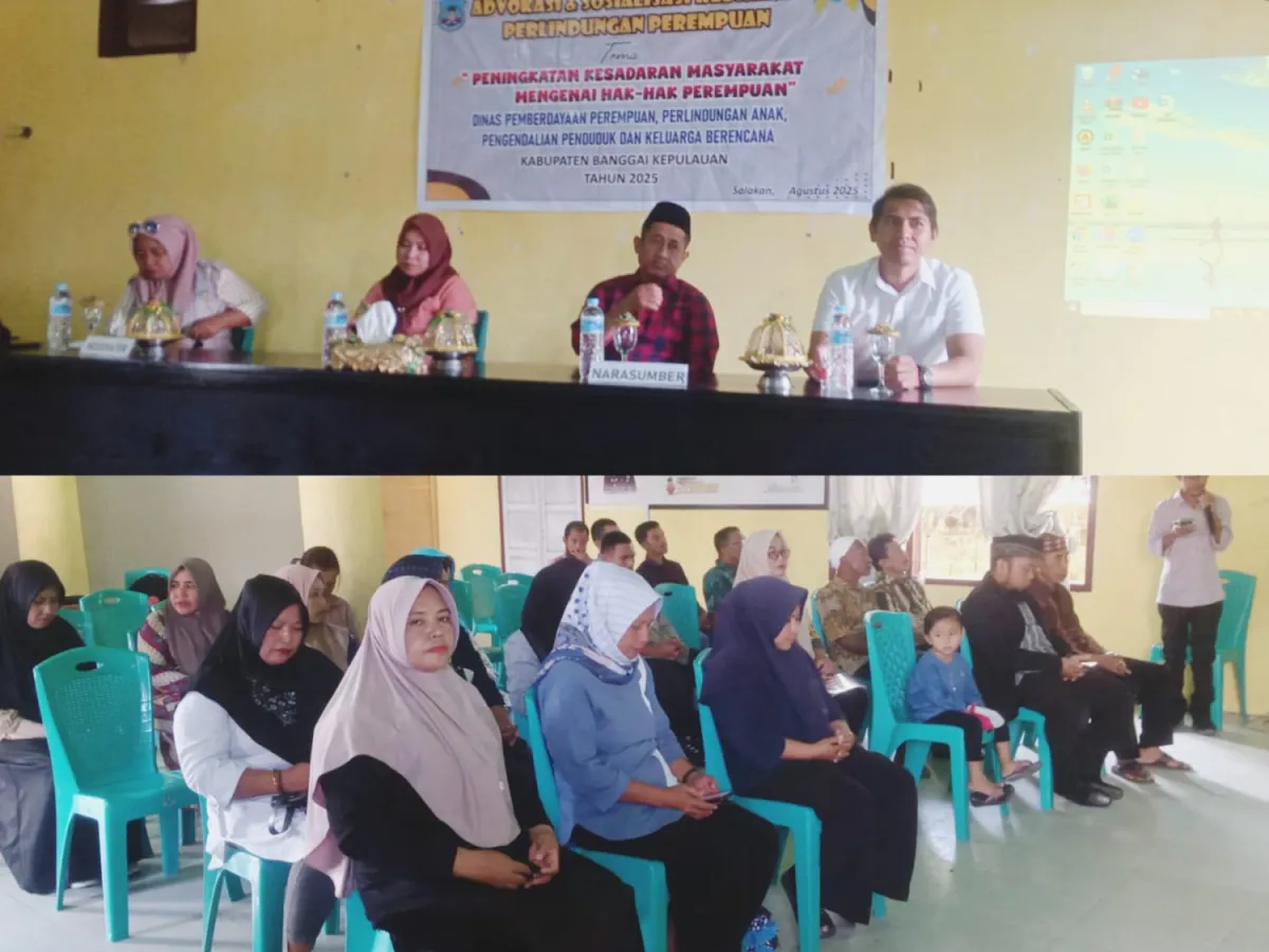 DP3AP2KB Bangkep Adakan Sosialisasi Perlindungan Perempuan di Desa Bongganan
