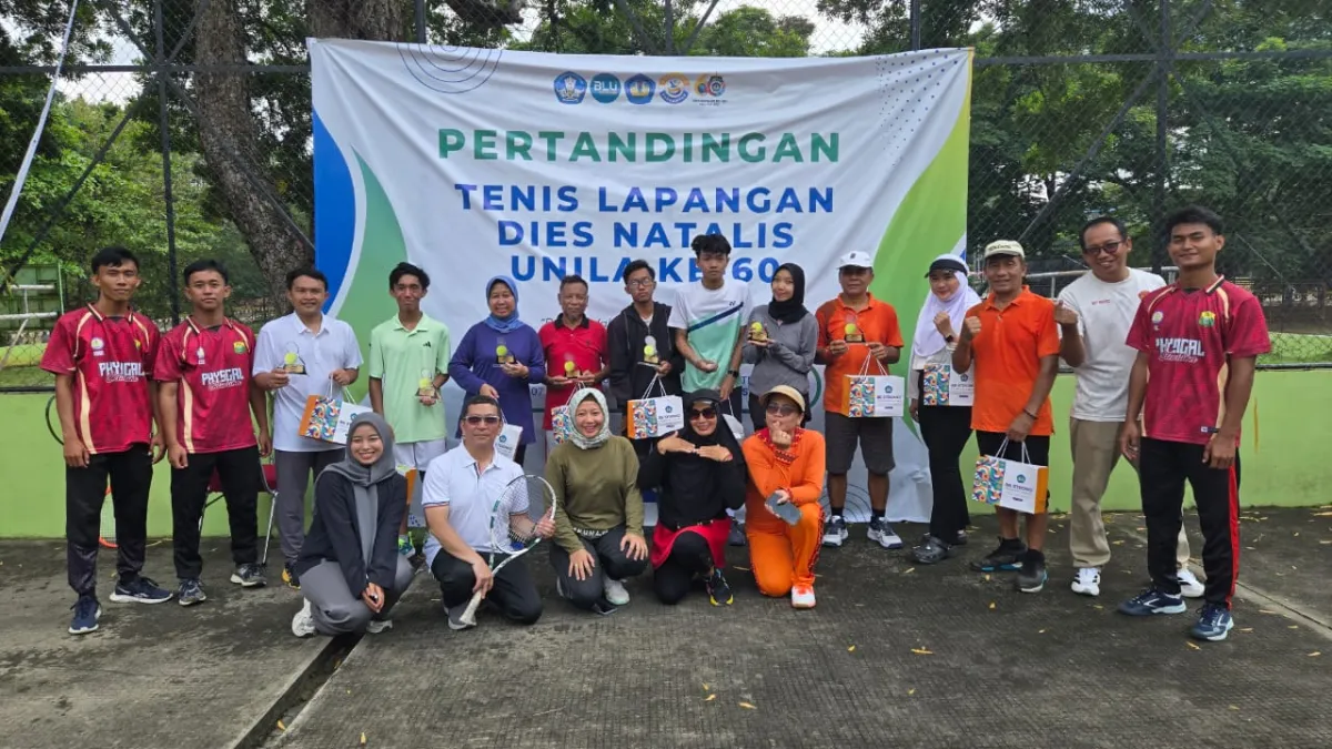 Turnamen Tenis Lapangan Unila Rayakan Dies Natalis ke-60