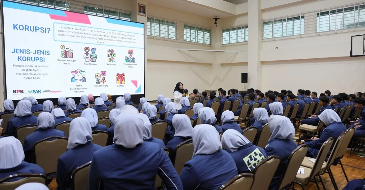 KPK Gelar Pendidikan Antikorupsi untuk Siswa SMP 1 Ayah dan SMP Islam Nurul Fikri