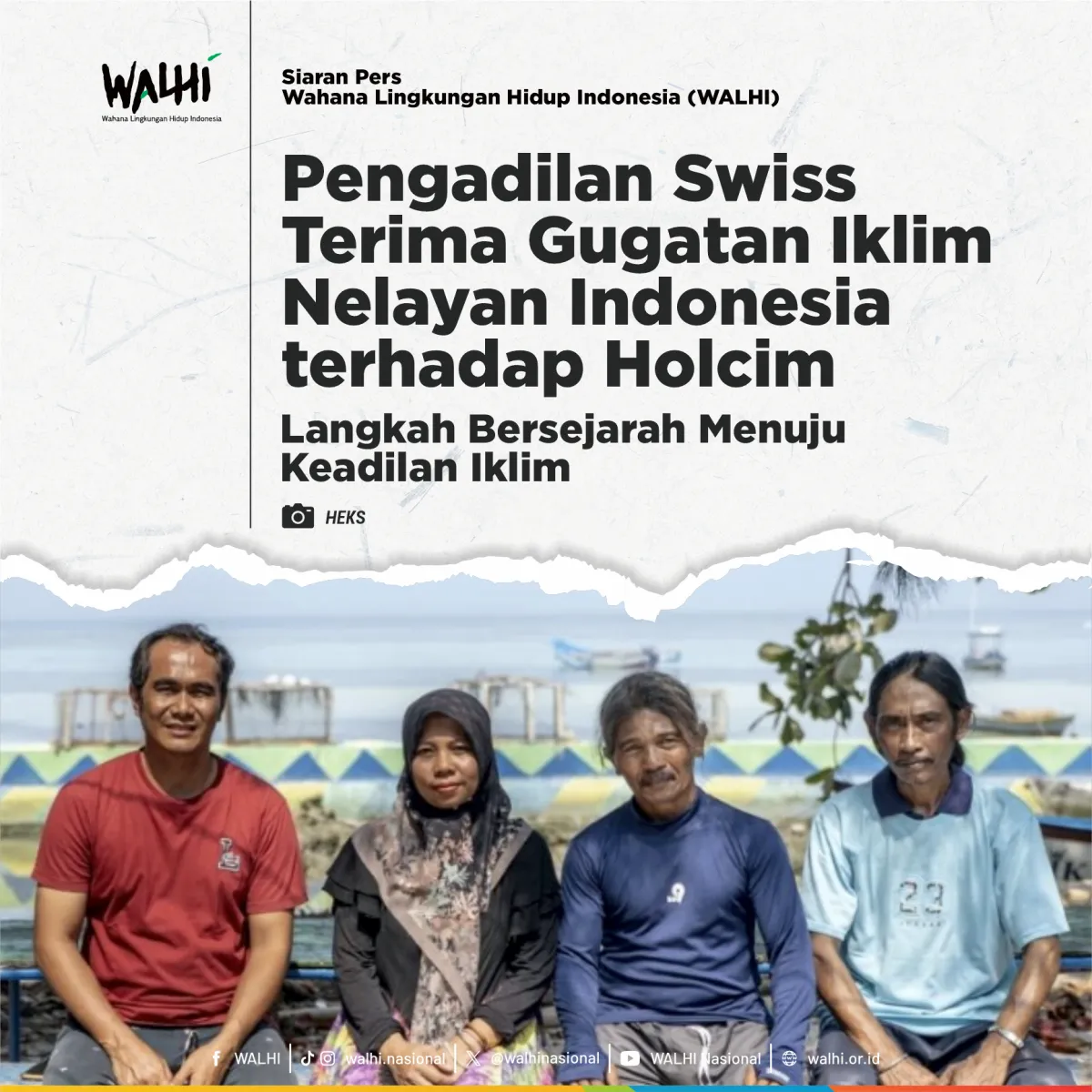 Gugatan Iklim Nelayan Indonesia Terhadap Holcim Diterima Pengadilan Swiss