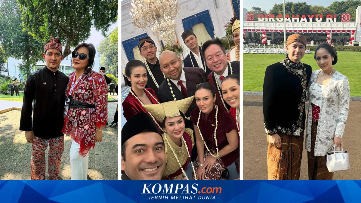 Selebritas Meriahkan Upacara HUT Ke-80 RI dengan Wastra Nusantara