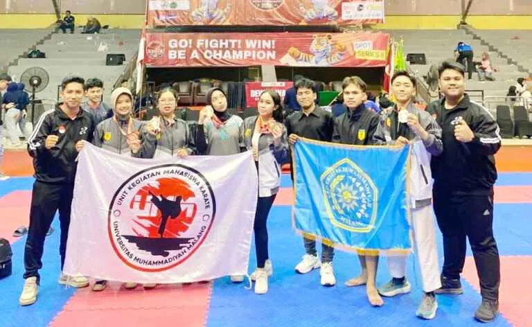 Tim Karate UMM Raih 6 Medali di Kejuaraan Piala Kemenpora 2026