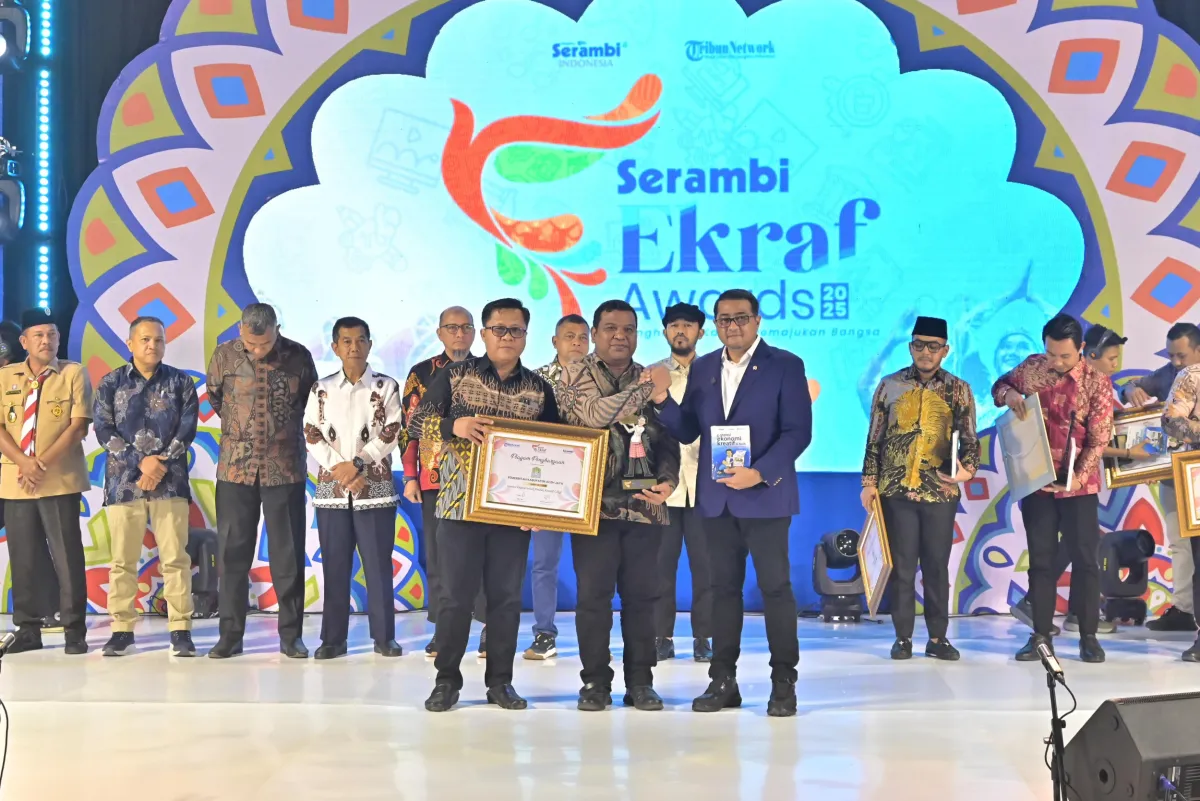 Pemkab Aceh Jaya Raih Serambi Ekraf Awards 2025 Kategori Inovasi Digital Produk Kreatif Lokal