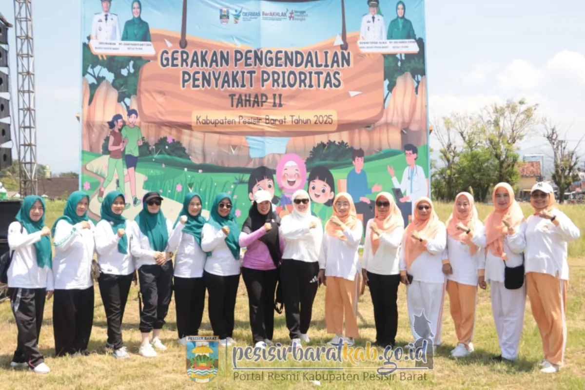 Asisten II Zukri Amin Buka Gerakan Pengendalian Penyakit Prioritas dan Kebugaran Jasmani Tahap II di Pesibar