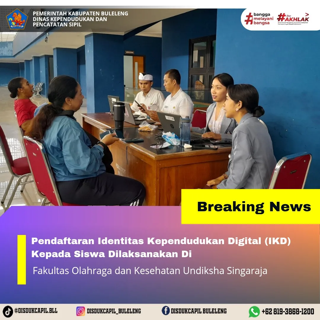 Pendaftaran Identitas Kependudukan Digital di Fakultas Olahraga Undiksha