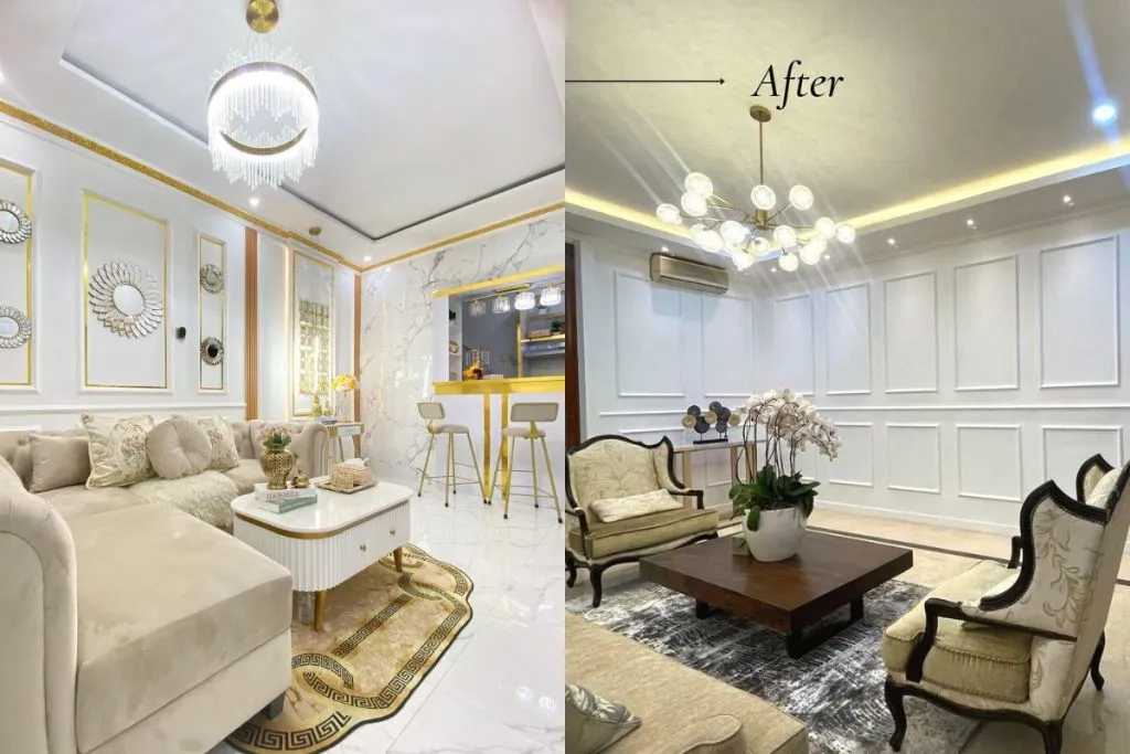 Inspirasi Desain Ruang Tamu Mewah Modern: Minimalis, Wall Moulding, hingga Aksen Emas