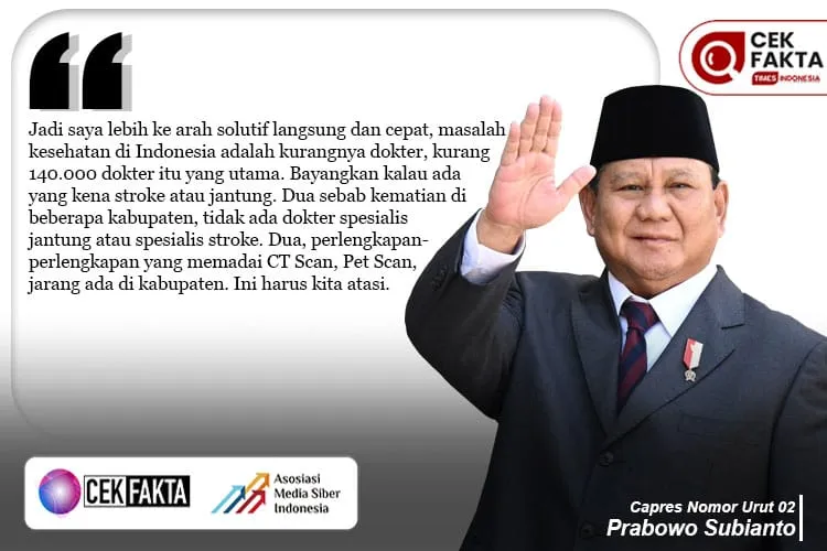 Prabowo: Stroke dan Jantung Penyebab Kematian Utama di Indonesia