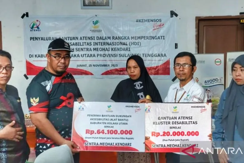 Sentra Meohai Salurkan Bantuan untuk Penyandang Disabilitas di Kolaka Utara