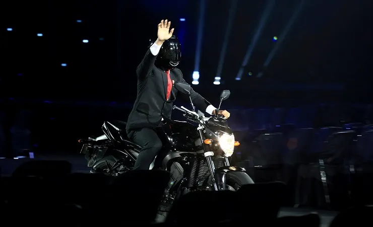 Jokowi Tanggapi Stuntman di Pembukaan Asian Games 2018: Presiden Tak Mungkin Akrobat