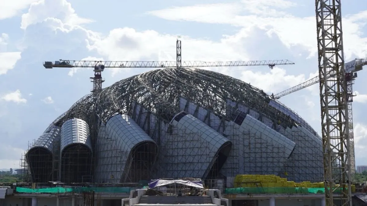Progres Pembangunan Masjid Negara di Ibu Kota Nusantara Mencapai 60 Persen