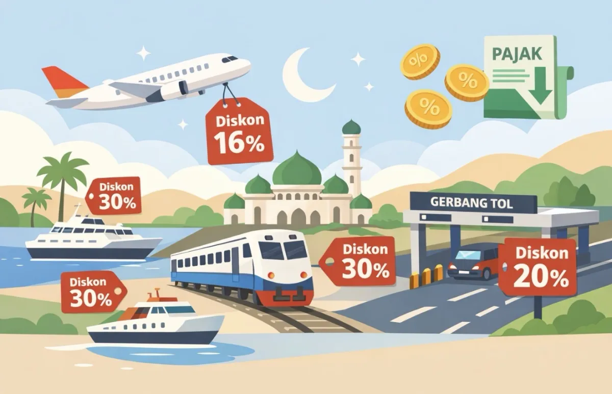 Pemerintah Siapkan Insentif Pajak Transportasi Ramadan-Lebaran 2026, Tiket Pesawat Ekonomi Domestik Diskon hingga 16%