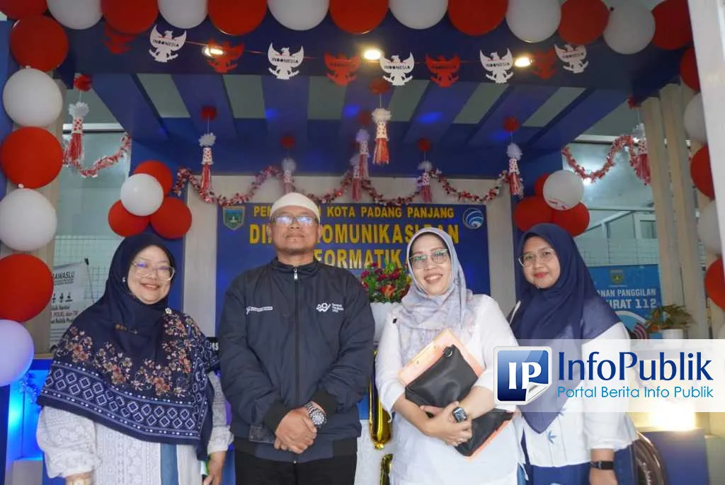 49 Instansi Ramaikan HUT Kemerdekaan dengan Dekorasi Merah Putih di Padang Panjang
