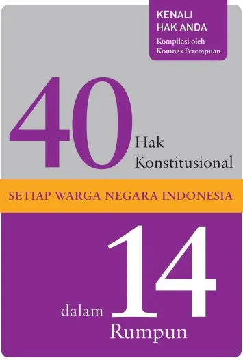 Kenali 40 Hak Konstitusional Warga Negara Indonesia