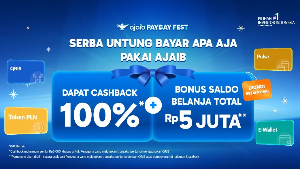 Ajaib Luncurkan Program Cashback untuk Transaksi Pertama Layanan Digital dan QRIS