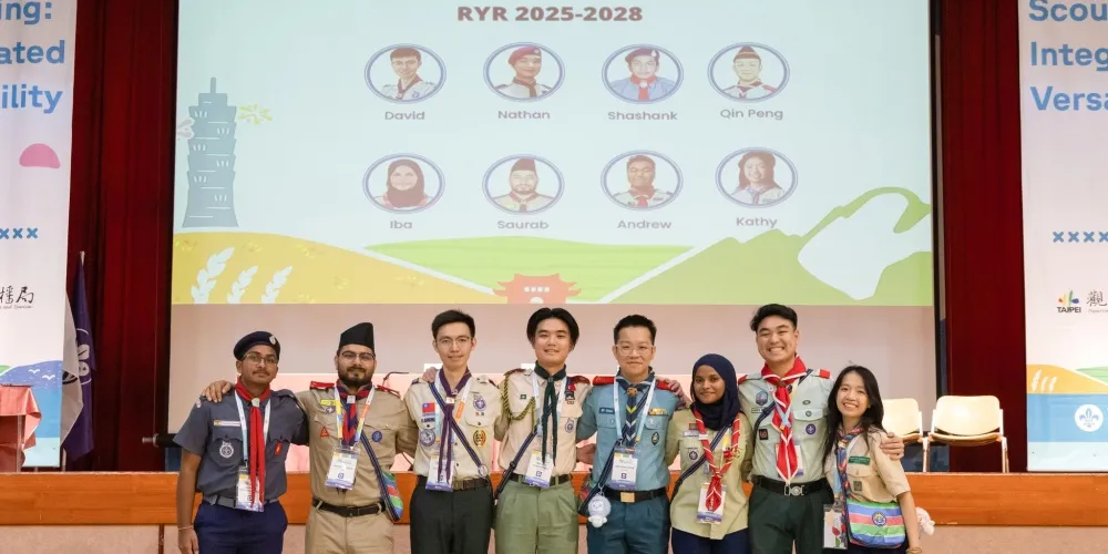 8 Pramuka Terpilih sebagai Regional Youth Representatives Asia Pasifik 2025-2028 di Taiwan