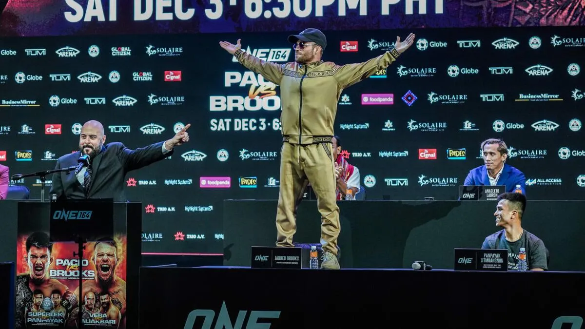 Jarred Brooks Tantang Joshua Pacio di Jumpa Pers ONE 164 di Manila