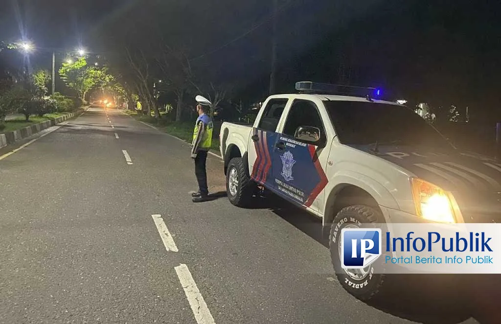 Cegah Balap Liar Malam Hari, Satlantas Polres Simeulue Patroli di Air Dingin