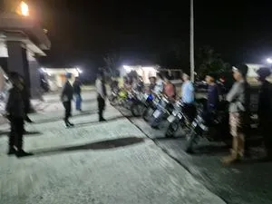 Polsek TPTM Patroli Malam di Jalur Simpang Ayam–Simpang Poros Cegah Balap Liar