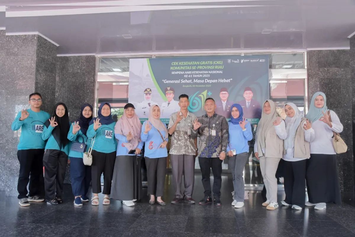 Peringati HKN ke-61, Pemkab Bengkalis Gelar Cek Kesehatan Gratis dan Donor Darah