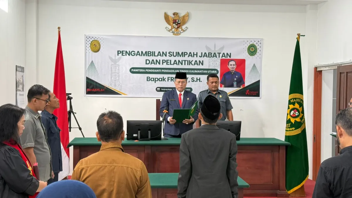 Pelantikan Panitera Pengganti Baru di Pengadilan Tinggi Kalimantan Utara