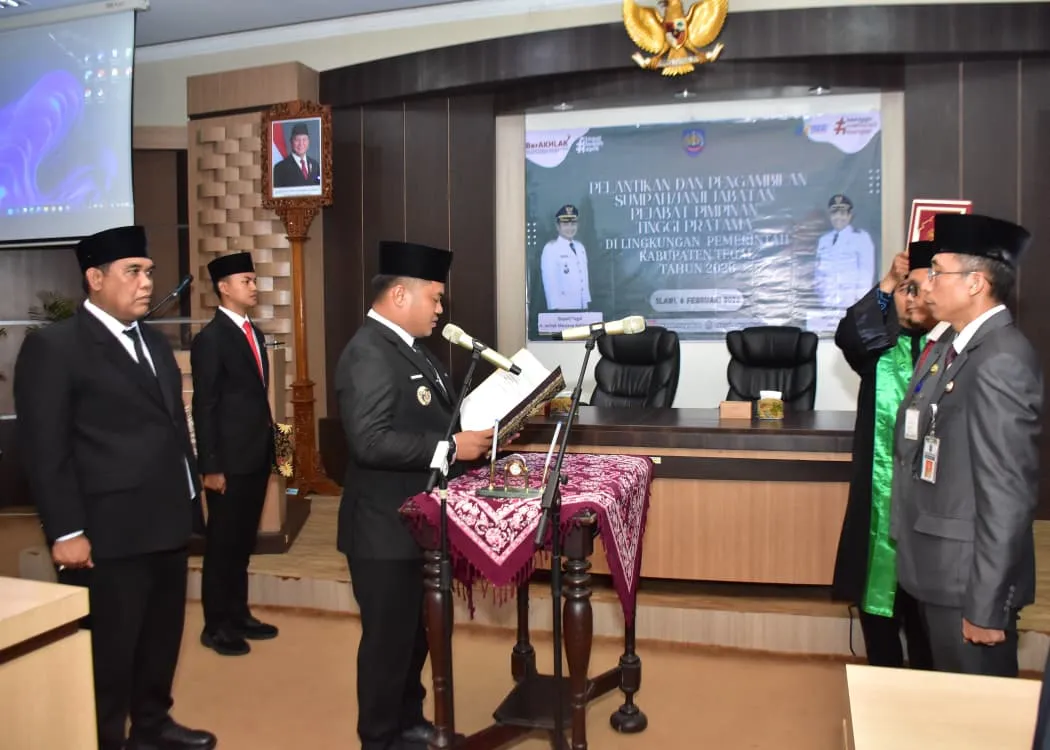 Bupati Tegal Lantik Pejabat Baru, Fokus pada Pelayanan di Tengah Bencana