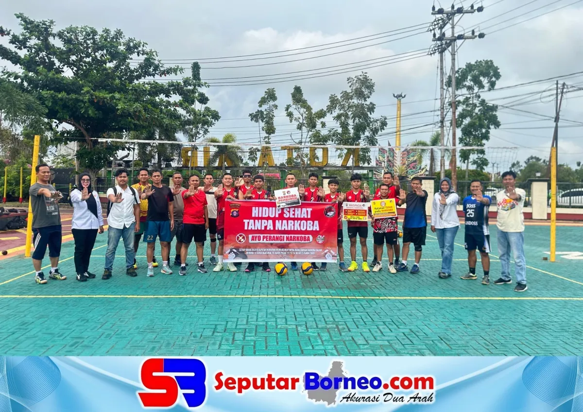 Polres Kapuas Gelar Sosialisasi Hidup Sehat Tanpa Narkoba untuk Atlet Voli