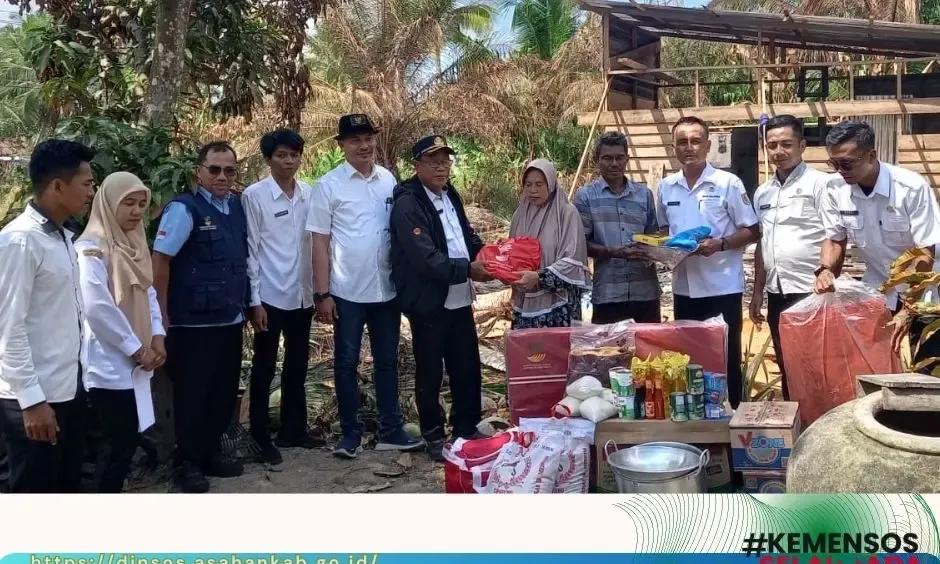 Dinsos Salurkan Bantuan Sandang dan Makanan untuk Korban Kebakaran di Tanjung Balai
