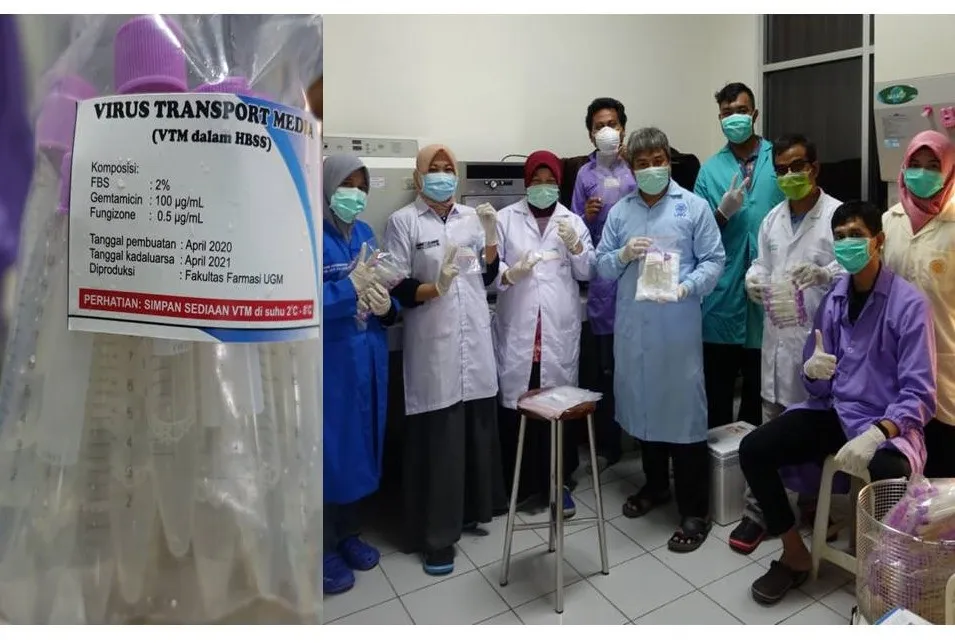 Fakultas Farmasi UGM Produksi Viral Transport Medium untuk Dukung Pengujian Covid-19