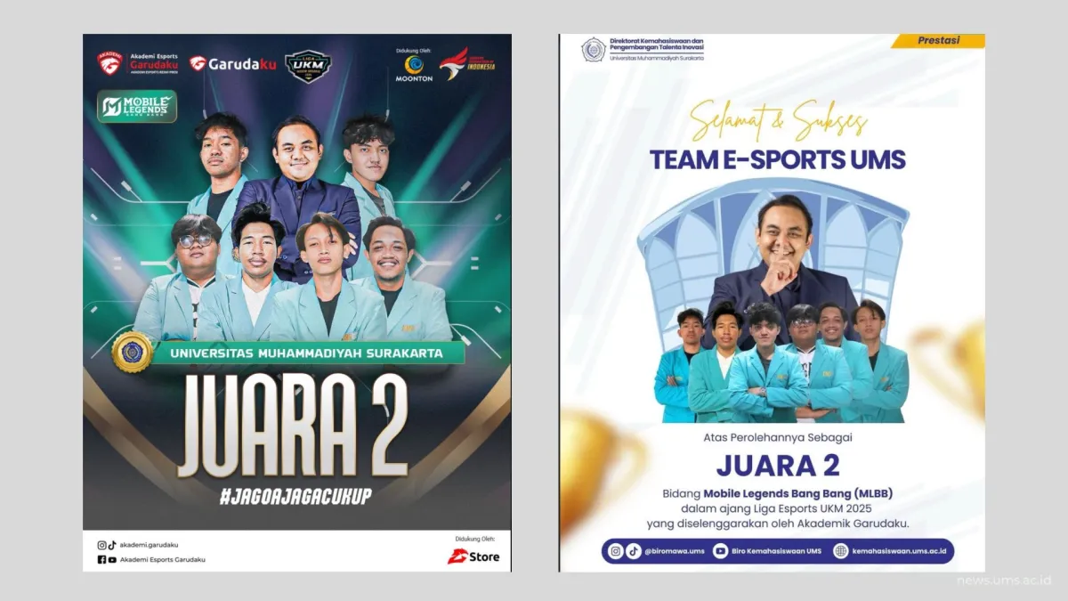 Tim E-Sports UMS Raih Runner-Up Liga Esports UKM 2025