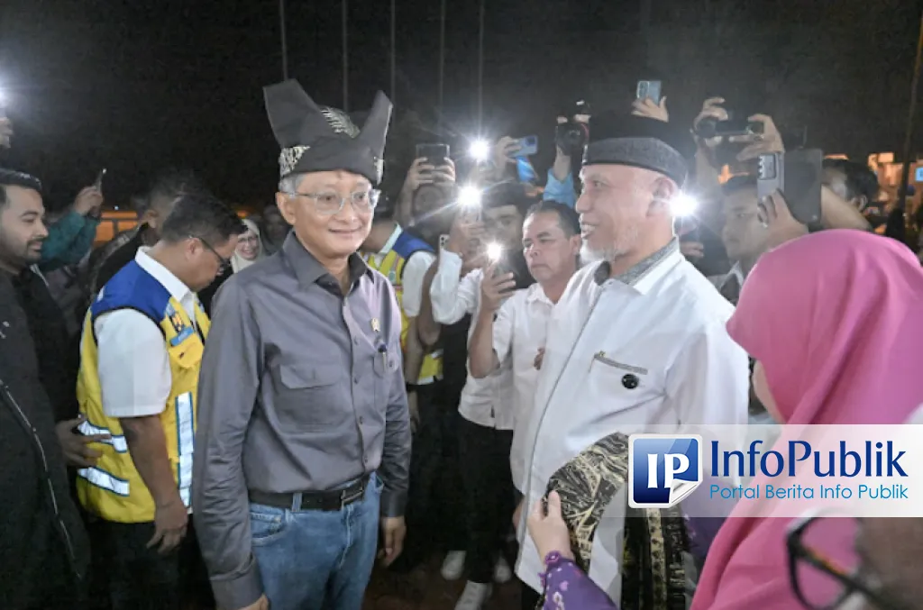 Menteri PU Dody Hanggodo Tinjau Proyek Strategis di Sumbar, Groundbreaking Flyover Sitinjau Lauik