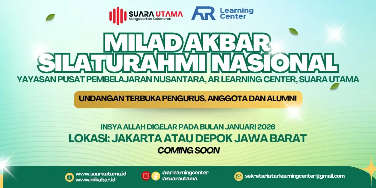 Persiapan Milad Akbar 2026 dan Silaturahmi Nasional AR Learning Center