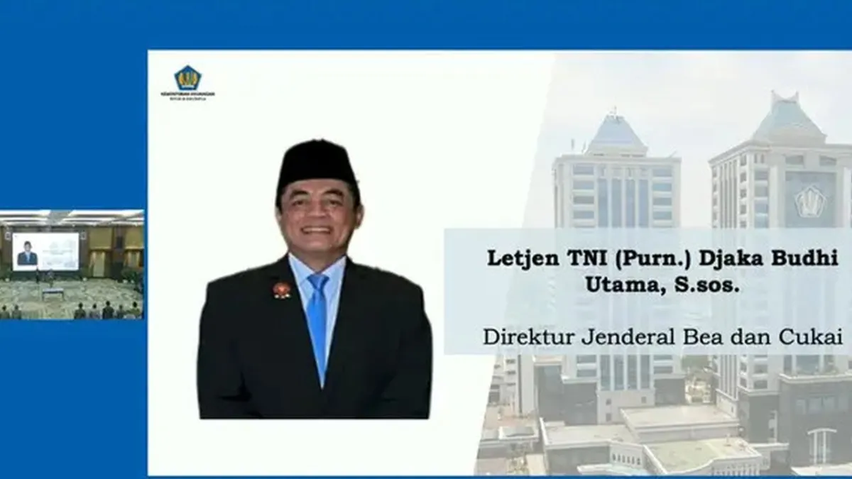 Sri Mulyani Lantik Letjen TNI Djaka Budi Utama sebagai Dirjen Bea dan Cukai