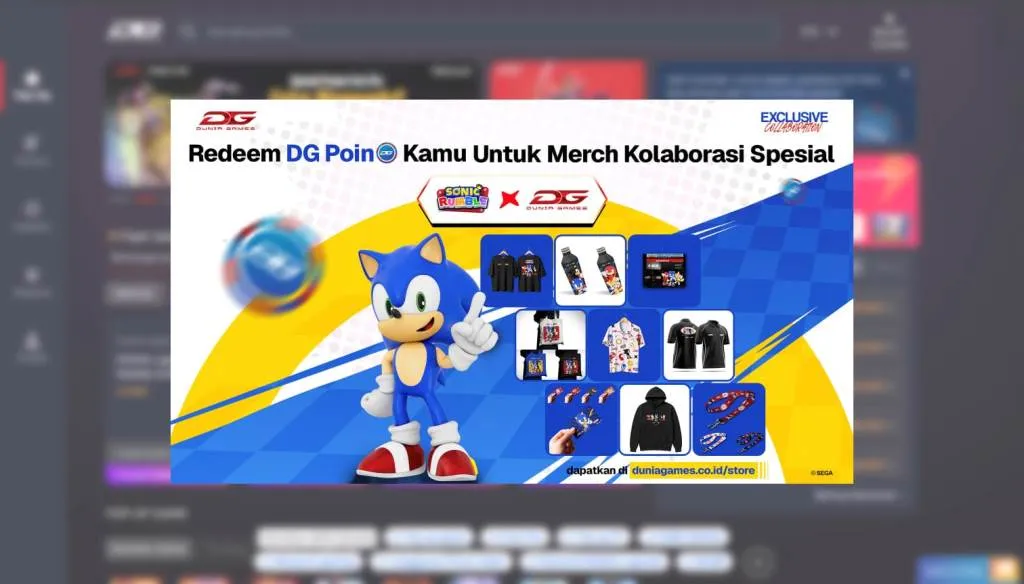 Dunia Games Kolaborasi dengan SEGA, Hadirkan Merchandise Sonic Rumble untuk Gamers