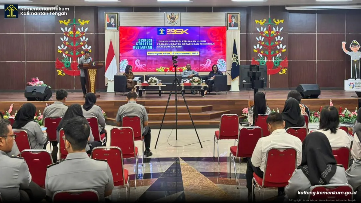 Diskusi Kebijakan Hukum: Implementasi Jabatan Notaris dan Kategori Daerah di Kalteng