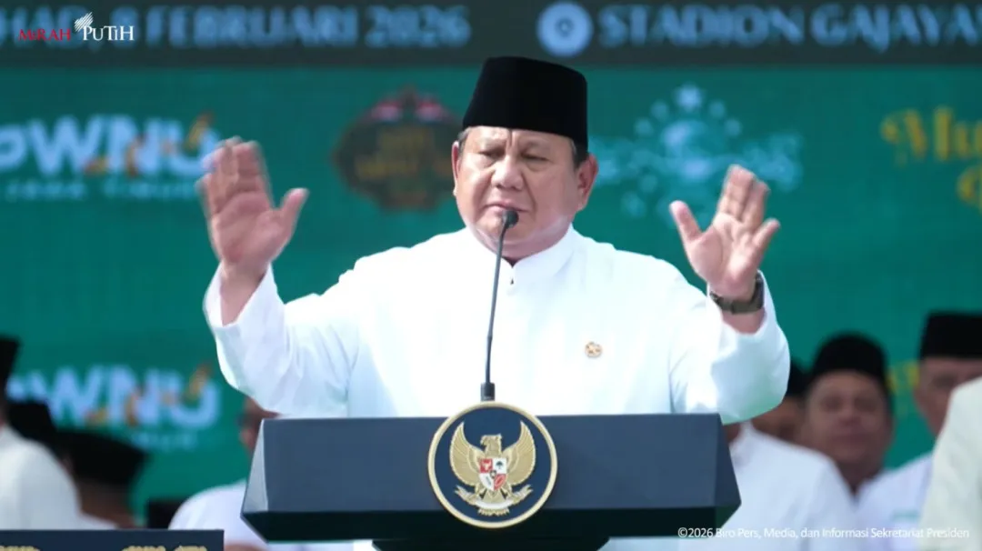 Presiden Prabowo Tegaskan Komitmen Melawan Korupsi di Hadapan NU