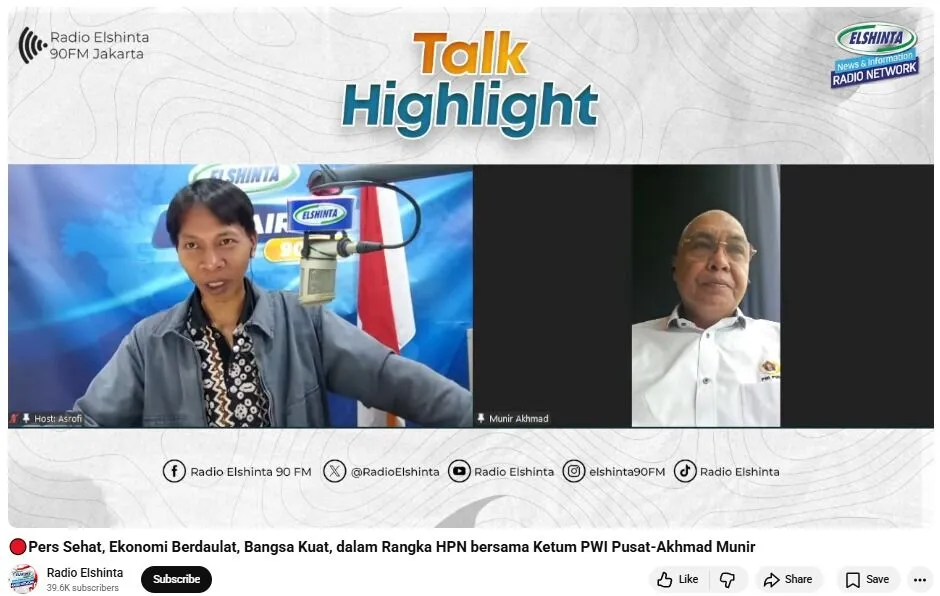 Ketum PWI: Hegemoni Platform Global Ancam Independensi Pers Nasional